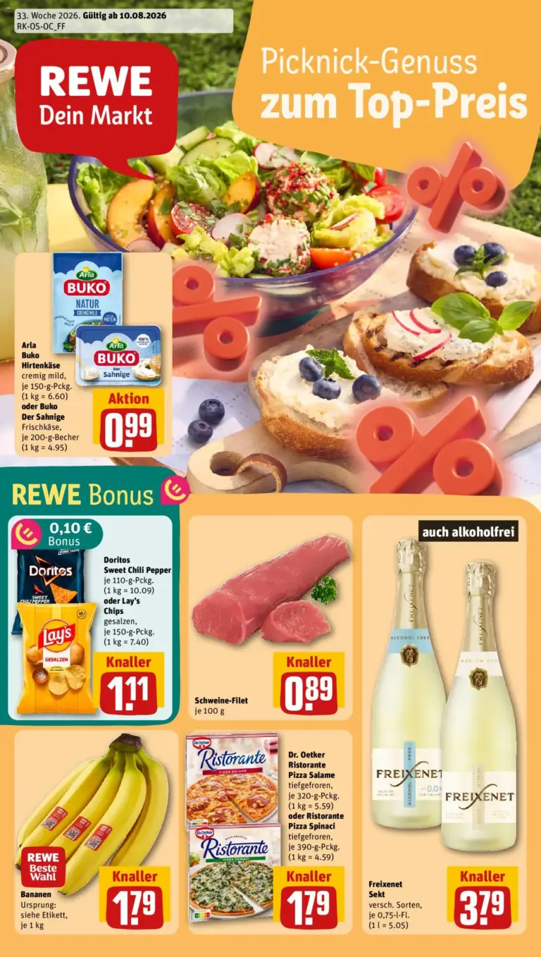 REWE Prospekt ab 10.08.2026 zum Blättern Angebote