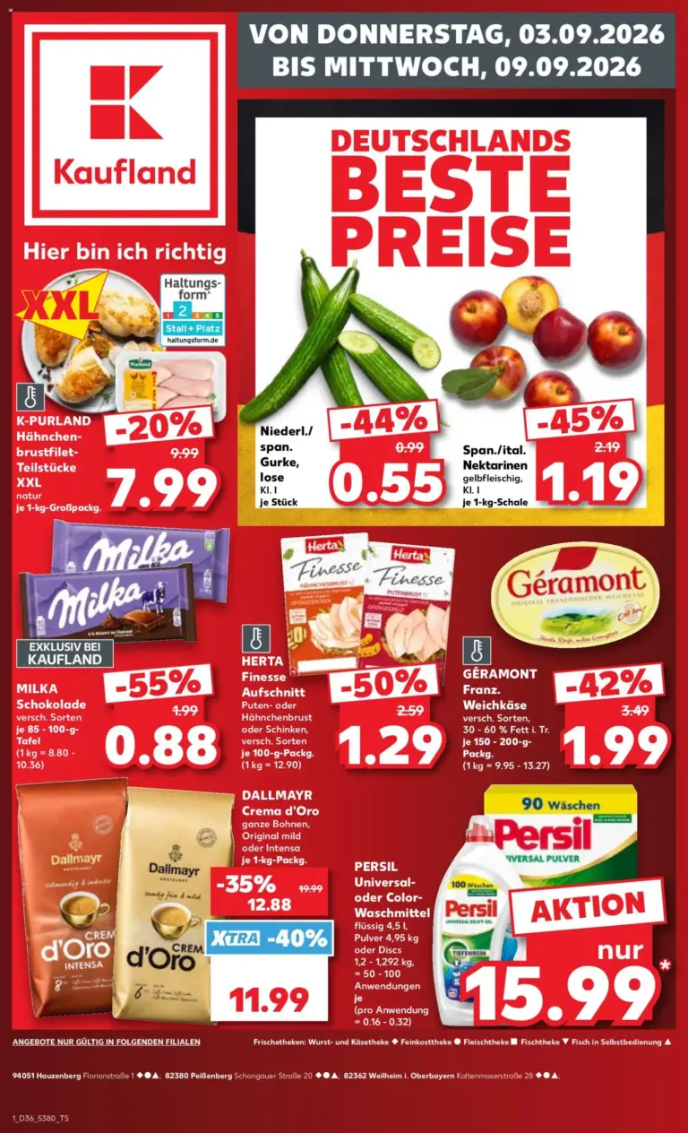 Prospekt Kaufland ab 03.09.2026 Angebote Online zum Blättern