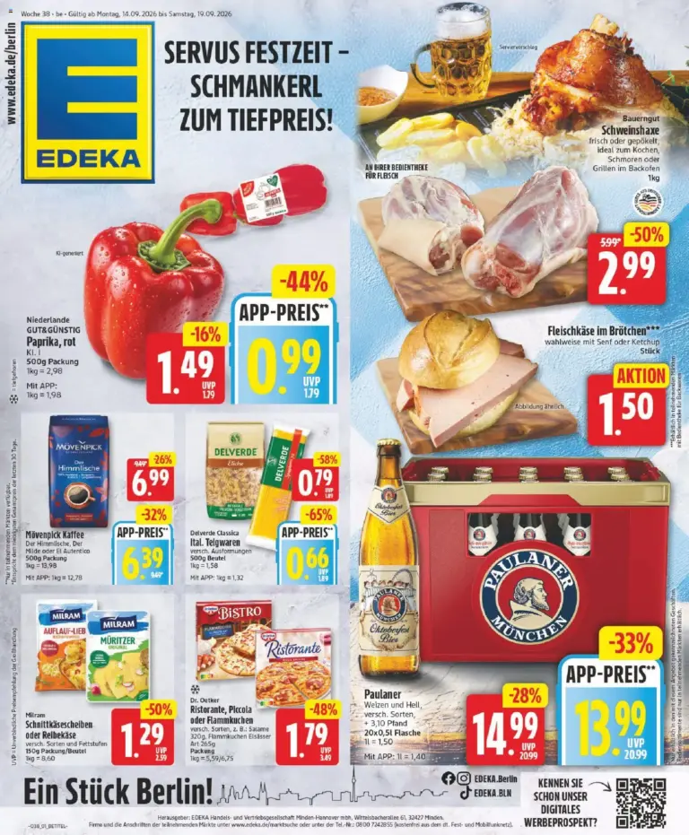 Edeka Prospekt ab 14.09.2026 Angebote Online