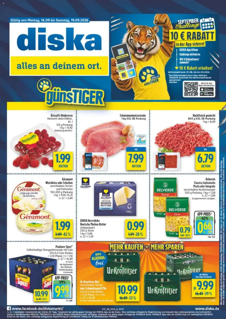 Diska - Diska Angebote Sachsen-Thüringen KW38 ab 14.09.2026 zum Blättern