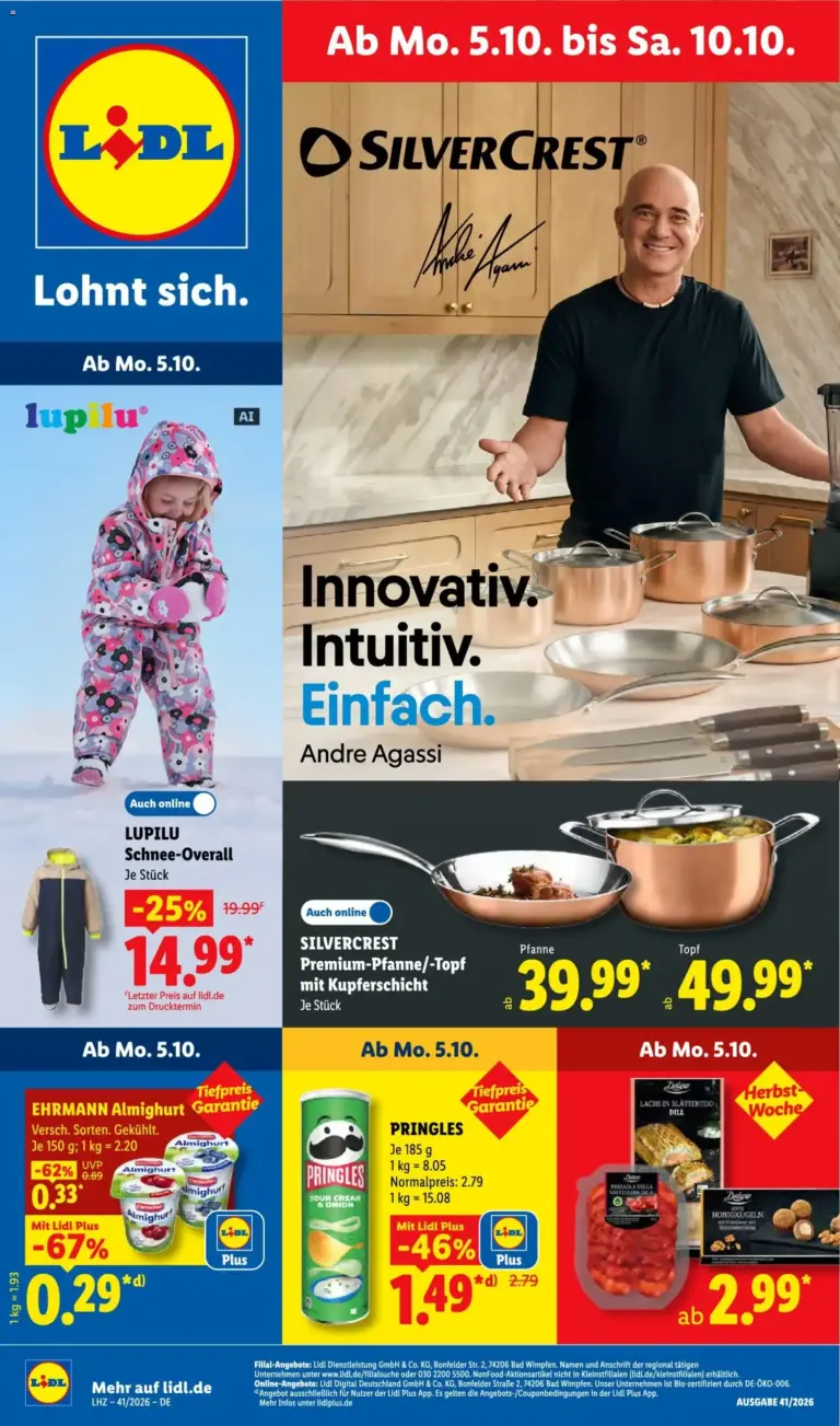 Lidl Prospekt zum Blättern Angebote vom 05.10.2026 bis 10.10.2026