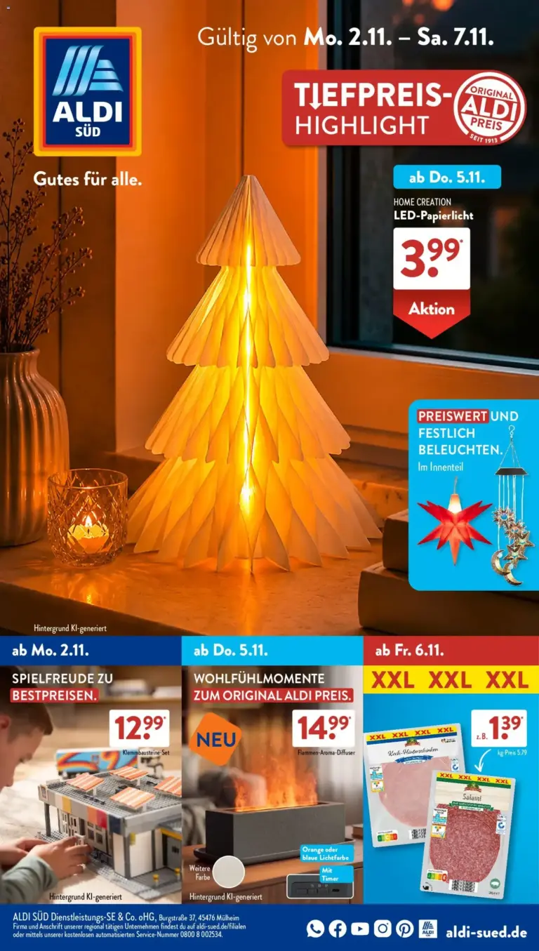 Aldi Süd Prospekt zum Blättern vom 02.11.2026 bis 07.11.2026