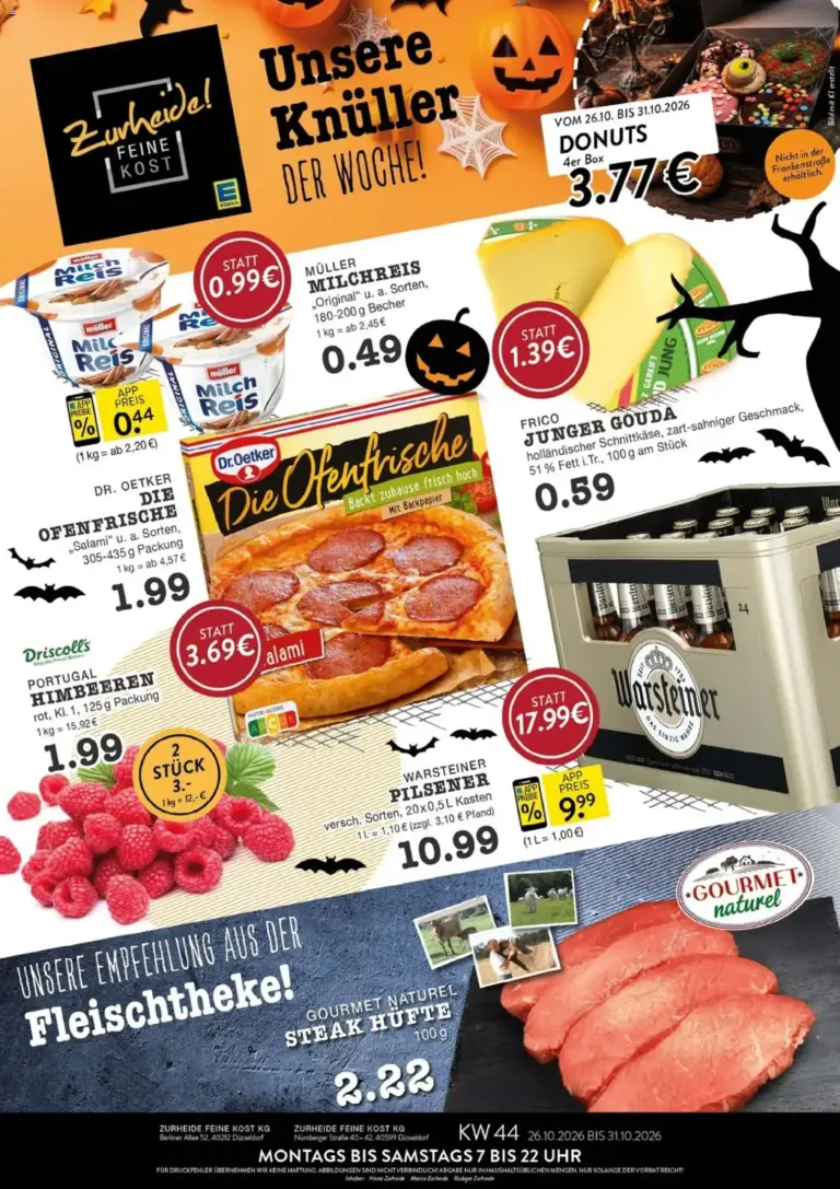 Edeka Zurheide Prospekt zum Blättern vom 26.10.2026 bis 31.10.2026